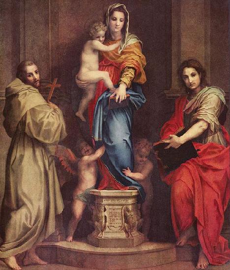 Andrea del Sarto Harpyienmadonna oil painting picture